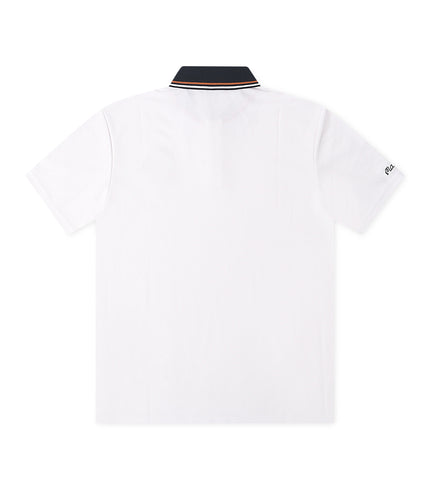 Malbon Fairway Oakwood Polo - White