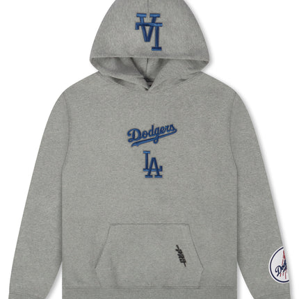 Pro Standard La Dodgers Wingspan Drop Shoulder Hoodie - Dark Heather Grey