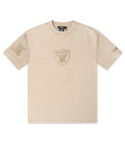 Pro Standard Raiders Logo Tee - Vintage Beige