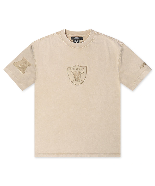 Pro Standard Raiders Logo Tee - Vintage Beige