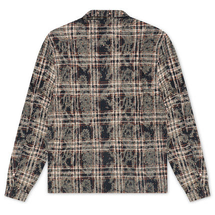 Rebel Denim Rhinestone Flannel - Navy