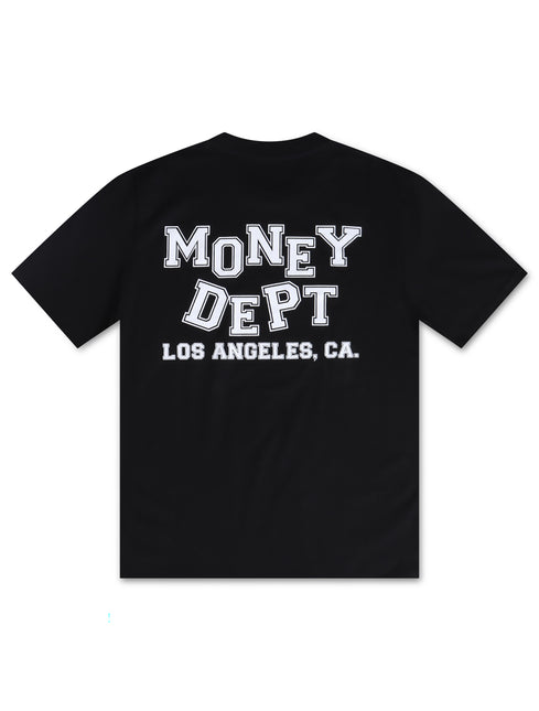 Money Dept. Los Angeles Block Letters Heavyweight Tee - Black/White