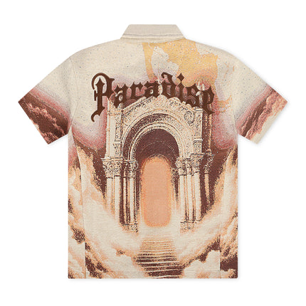 Rebel Minds Paradise Tapestry Button-Up - Khaki