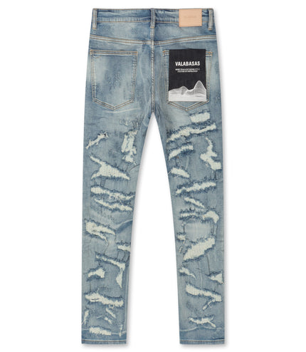 Valabasas Payload Skinny Jean - Light Blue Wash