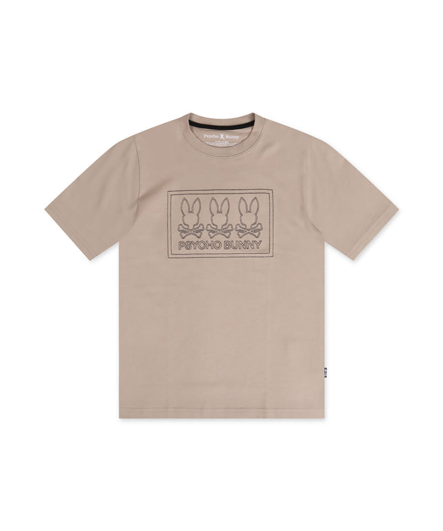 Psycho Bunny Kids Tacoma Graphic Tee - Stone