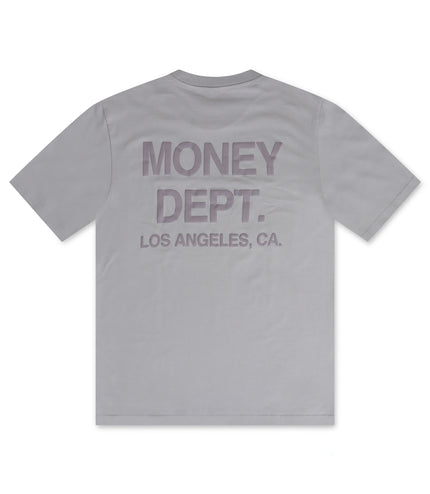 Money Dept. Los Angeles Heavyweight Tee - Gray/Lavender