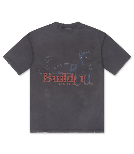 BLDG4 Billiard Knit Tee - Charcoal Art