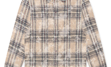 Rebel Denim Rhinestone Flannel - Grey