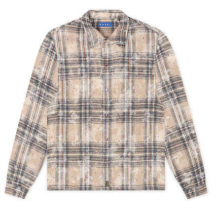 Rebel Denim Rhinestone Flannel - Grey
