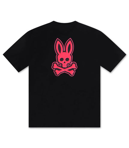 PSYCHO BUNNY SLOAN BACK GRAPHIC TEE - BLACK PSYCHO BUNNY