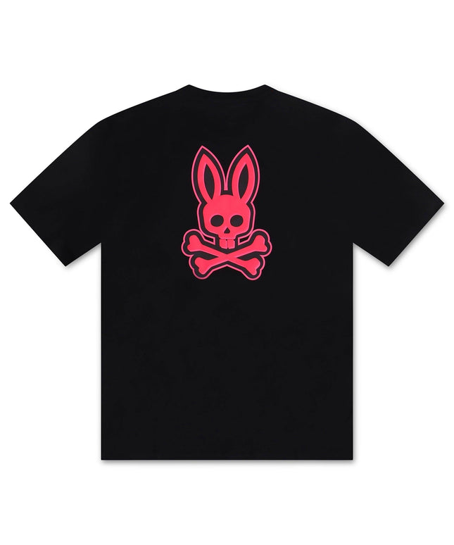 PSYCHO BUNNY SLOAN BACK GRAPHIC TEE - BLACK PSYCHO BUNNY