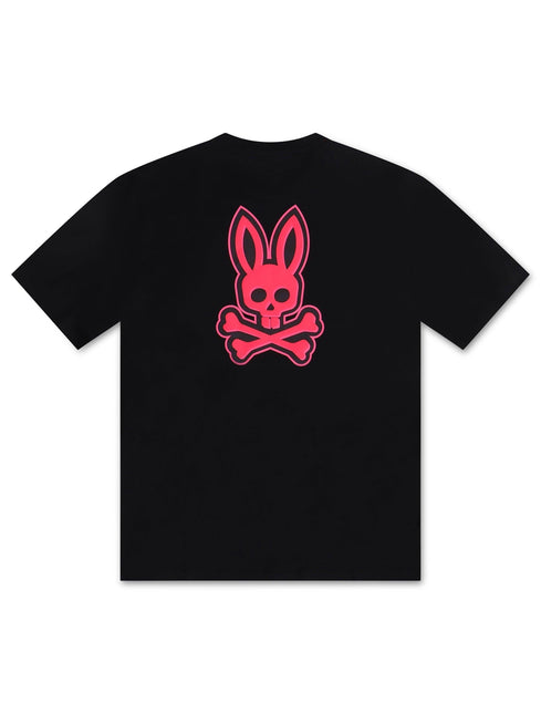 PSYCHO BUNNY SLOAN BACK GRAPHIC TEE - BLACK PSYCHO BUNNY