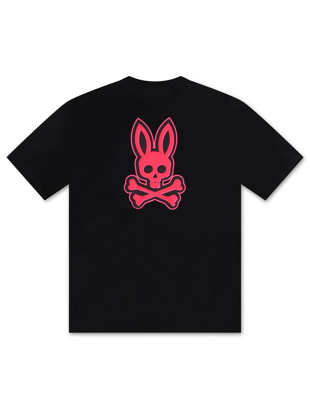 PSYCHO BUNNY SLOAN BACK GRAPHIC TEE - BLACK PSYCHO BUNNY