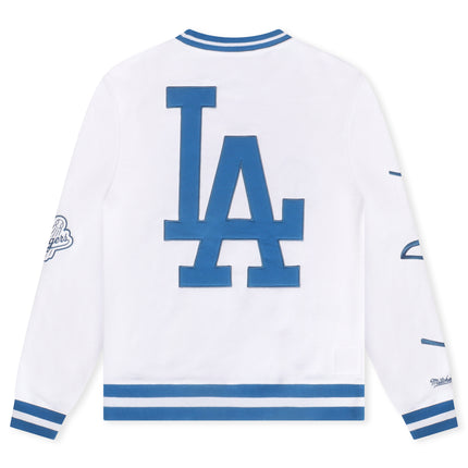 Mitchell & Ness Dodgers Fleece Crewneck - Arctic White