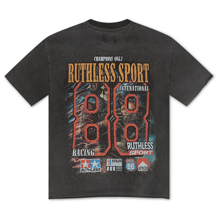 YRBZ Ruthless Cropped Tee - Washed Grey
