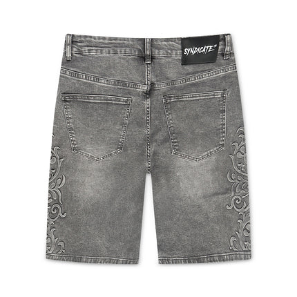 The Syndicate Legacy Shorts - Dark Grey Wash
