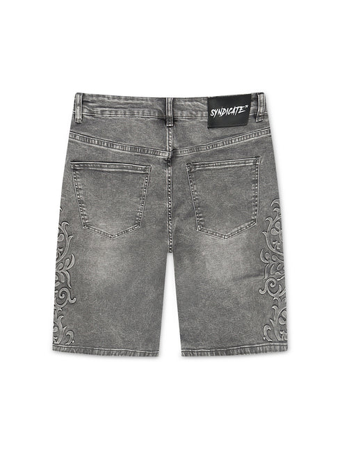 The Syndicate Legacy Shorts - Dark Grey Wash