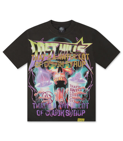 Lost Hills x ALOCS Skully Tee - Charcoal