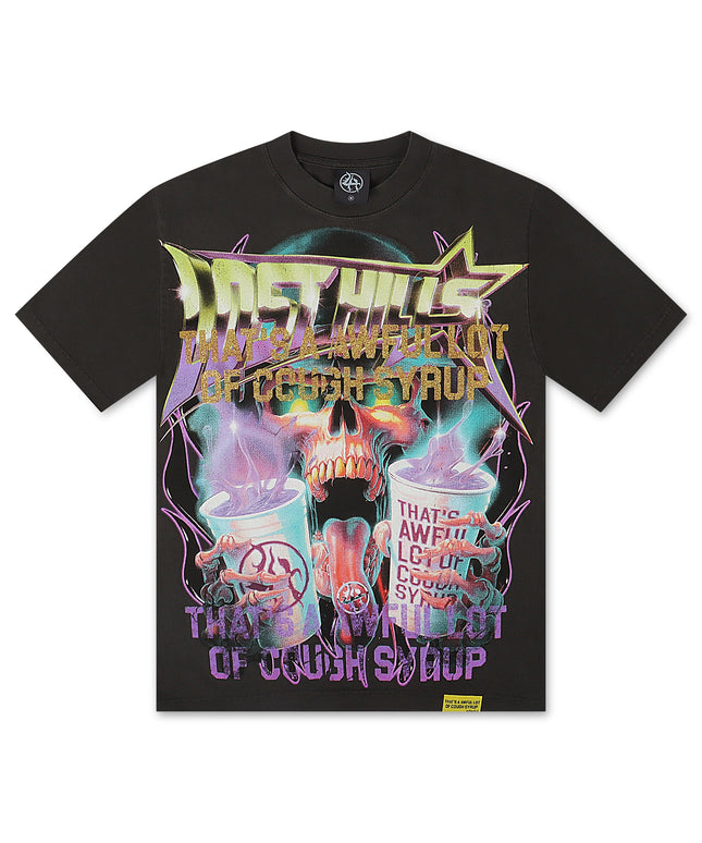 Lost Hills x ALOCS Skully Tee - Charcoal