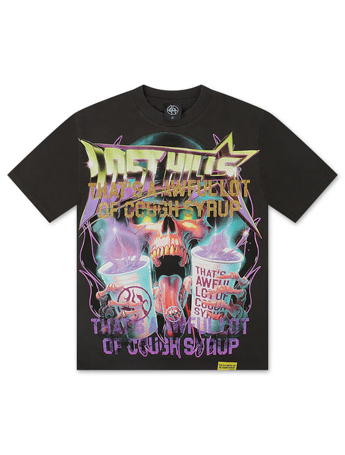 Lost Hills x ALOCS Skully Tee - Charcoal - denim exchange