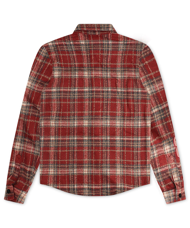 Roku Studio Tear Drip Heavy Flannel - Burgundy