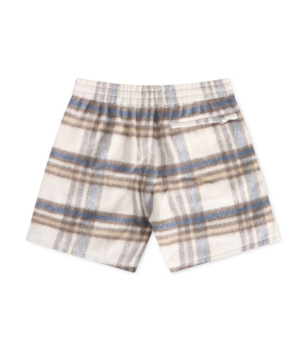 Sugarhill Tudor Mohair Shorts - Tan Plaid - Denim Exchange USA