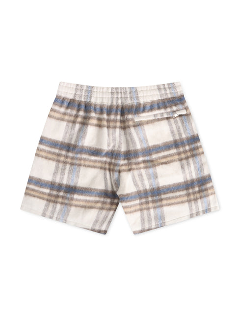 Sugarhill Tudor Mohair Shorts - Tan Plaid - Denim Exchange USA