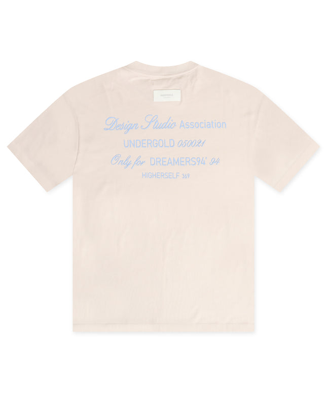 Camiseta básica Undergold Dreamers - Crema