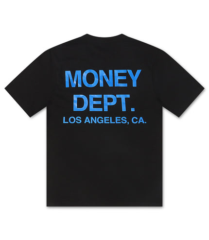 Money Dept. Los Angeles Heavyweight Tee - Black/Blue