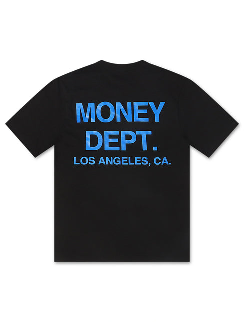 Money Dept. Los Angeles Heavyweight Tee - Black/Blue
