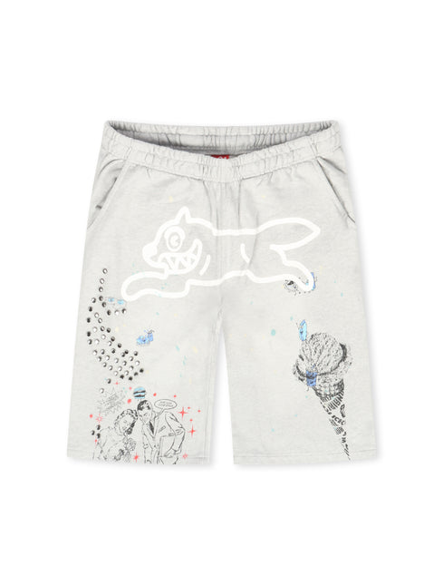 Icecream Milk Shake Terry Short - Heather Grey
