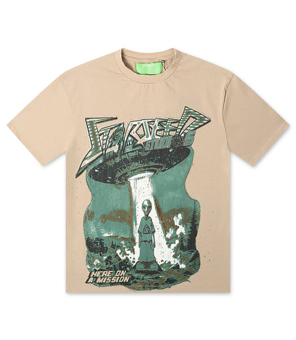 Starseed Here On A Mission Tee - Beige