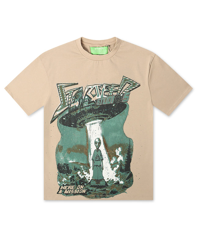 Starseed Here On A Mission Tee - Beige