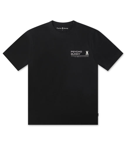 Psycho Bunny Enzo Back Graphic Tee - Black