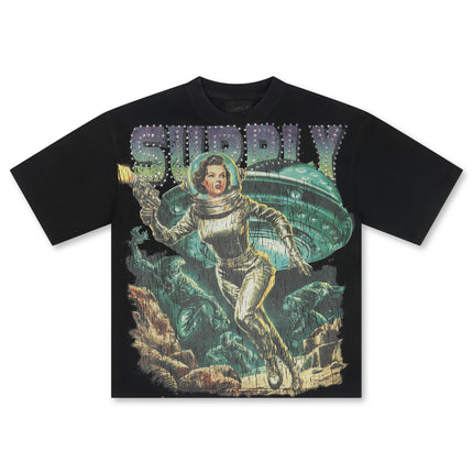 Supply West Space Cadet Boxy Tee - Black