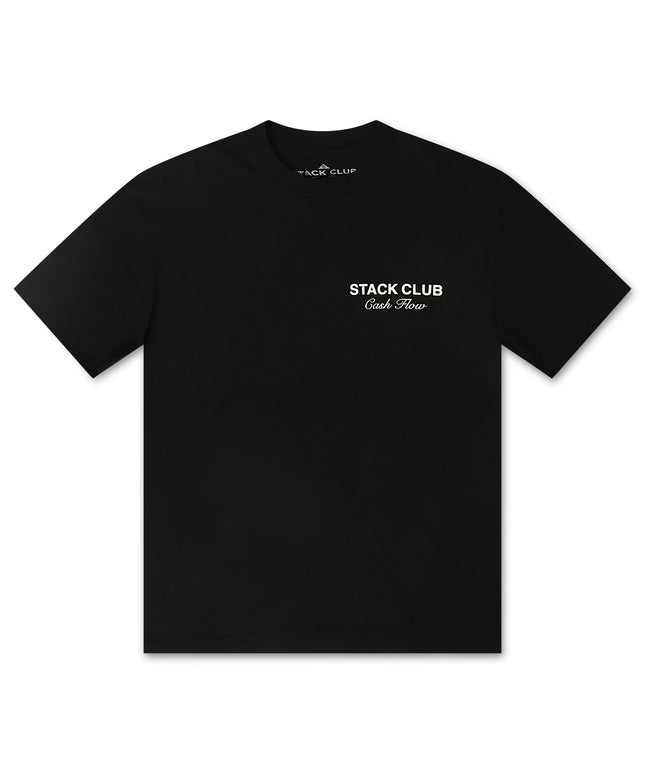 Stack Club Cash Flow Tee - Black/Cream