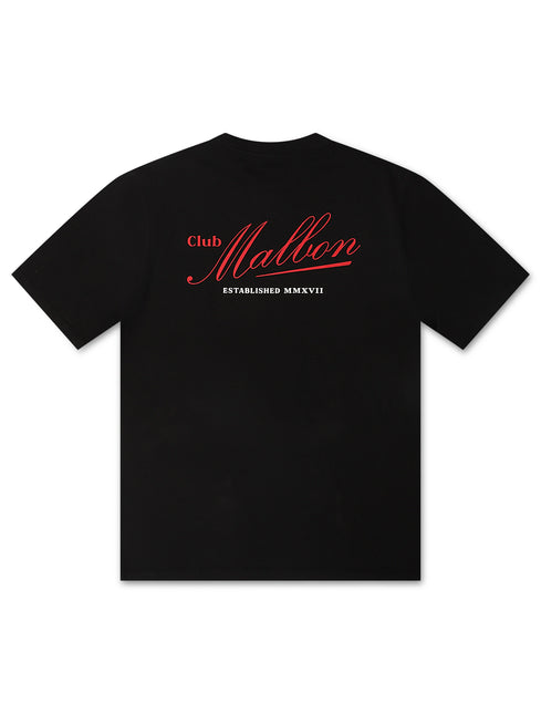 Malbon Bermuda Members Tee - Black - Denim Exchange