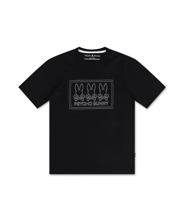 Psycho Bunny Kids Tacoma Graphic Tee - Black