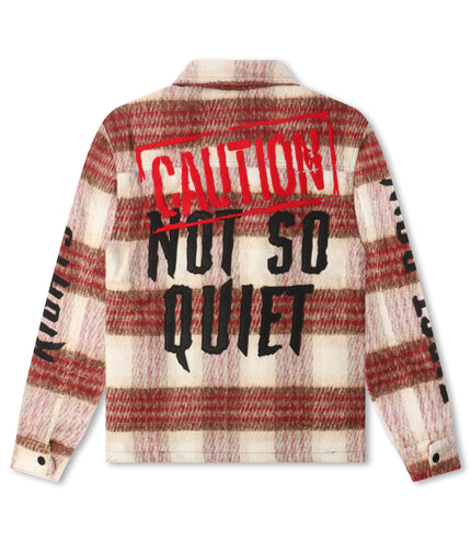 First Row Sherpa Flannel - Burgundy
