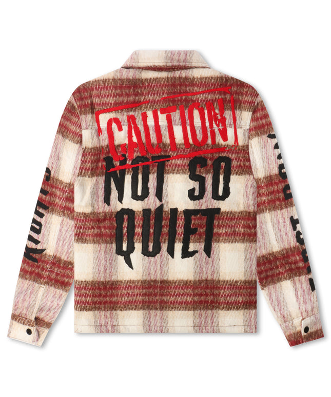 First Row Sherpa Flannel - Burgundy