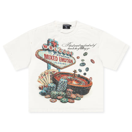 Mixed Emotion Lottery Tee - White