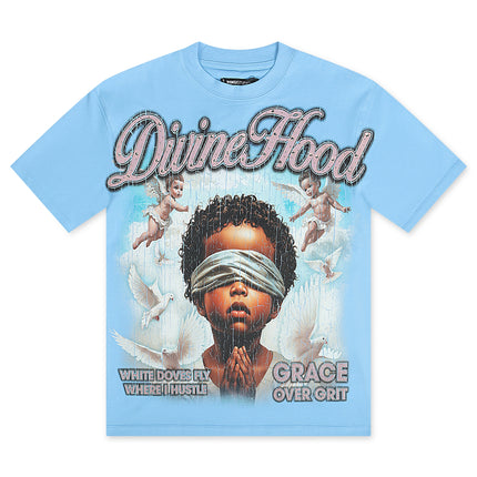 Roku Studio Divine Hood Boxy Tee - University Blue