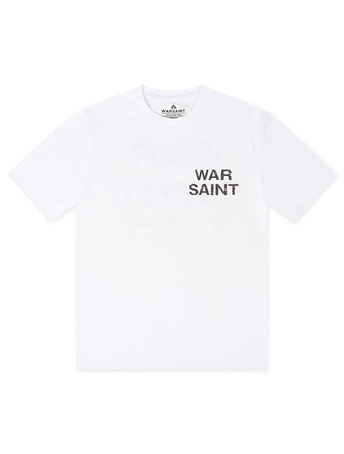 Warsaint LA Script Tee - White/Black