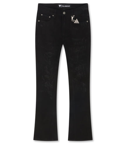 Valabasas Vin Stacked Denim - Jet Black