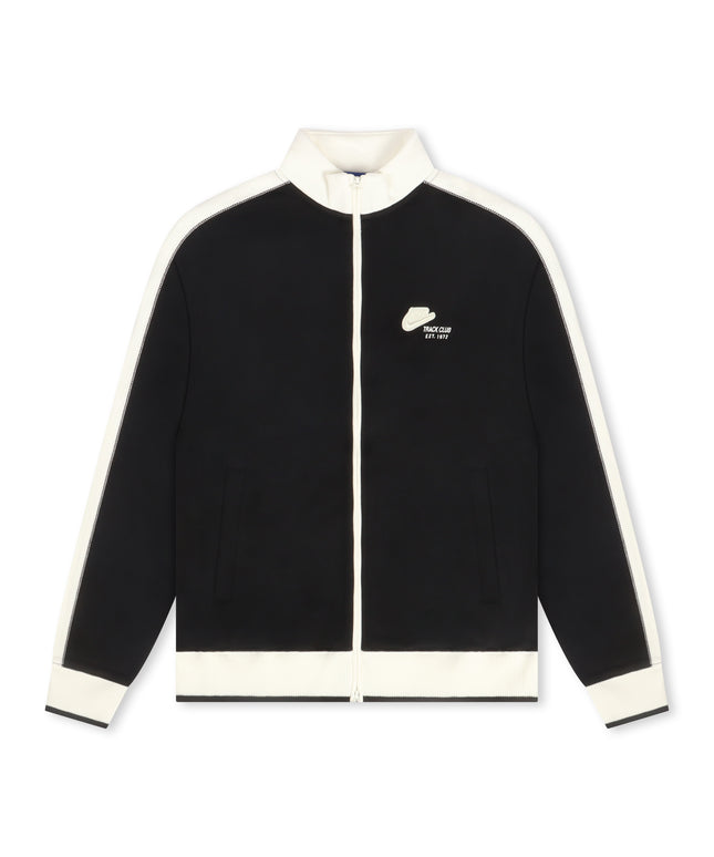 Nike Womens Studio Fleece Run Club Track Jacket - Black