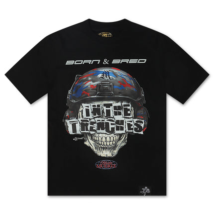 Hasta Muerte AJ4 Trench Skull Tee - Black