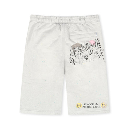 Icecream Milk Shake Terry Short - Heather Grey
