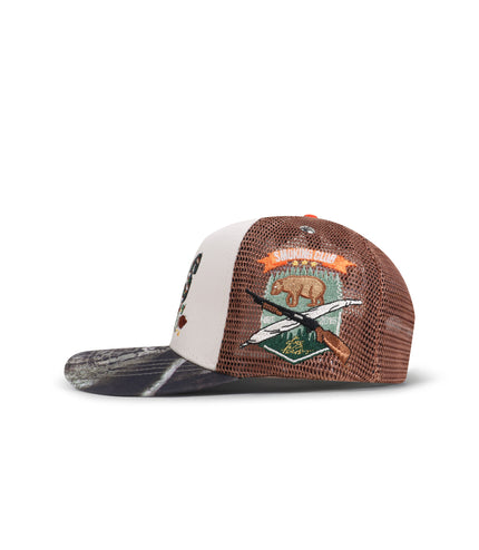 GasNYC Duck Hunter Trucker Hat - Beige/Camo