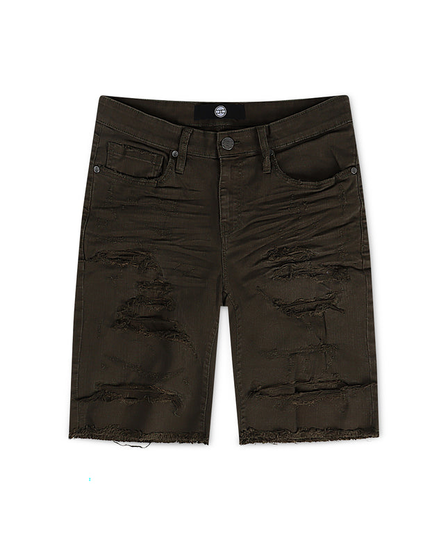 Pantalones cortos Jordan Craig rotos y reparados - Verde militar