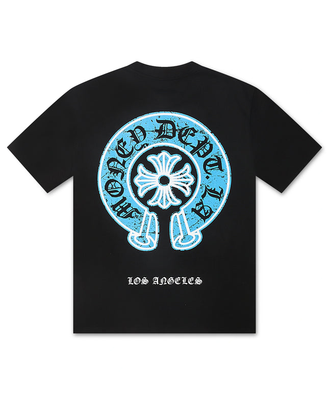 Money Dept. Vintage Old English Tee - Black/Blue
